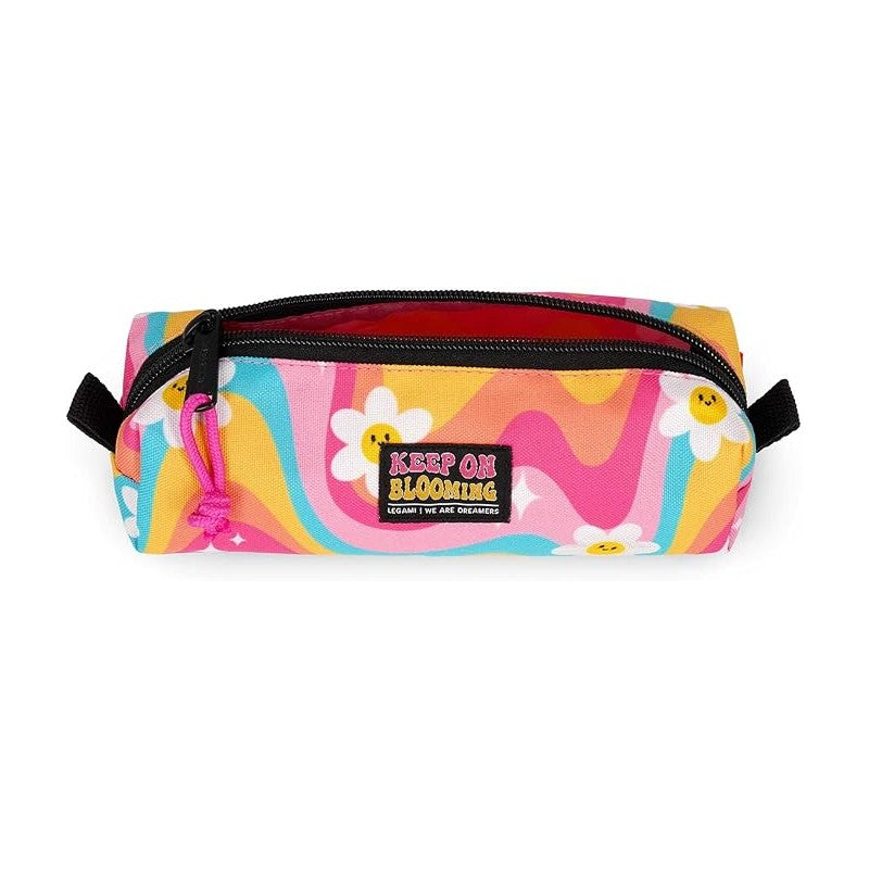 Legami - Astuccio, Chiusura A Zip, Realizzato Da Plastica Riciclata, Resistente, Pratico, 22x6 Cm - Daisy