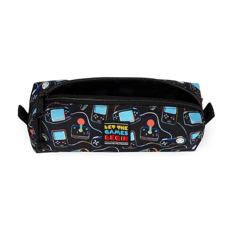 Legami - Astuccio, Chiusura A Zip, Realizzato Da Plastica Riciclata, Resistente, Pratico, 22x6 Cm - Game Lover