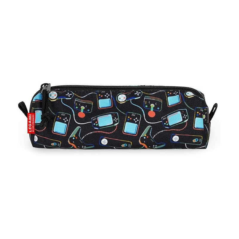 Legami - Astuccio, Chiusura A Zip, Realizzato Da Plastica Riciclata, Resistente, Pratico, 22x6 Cm - Game Lover