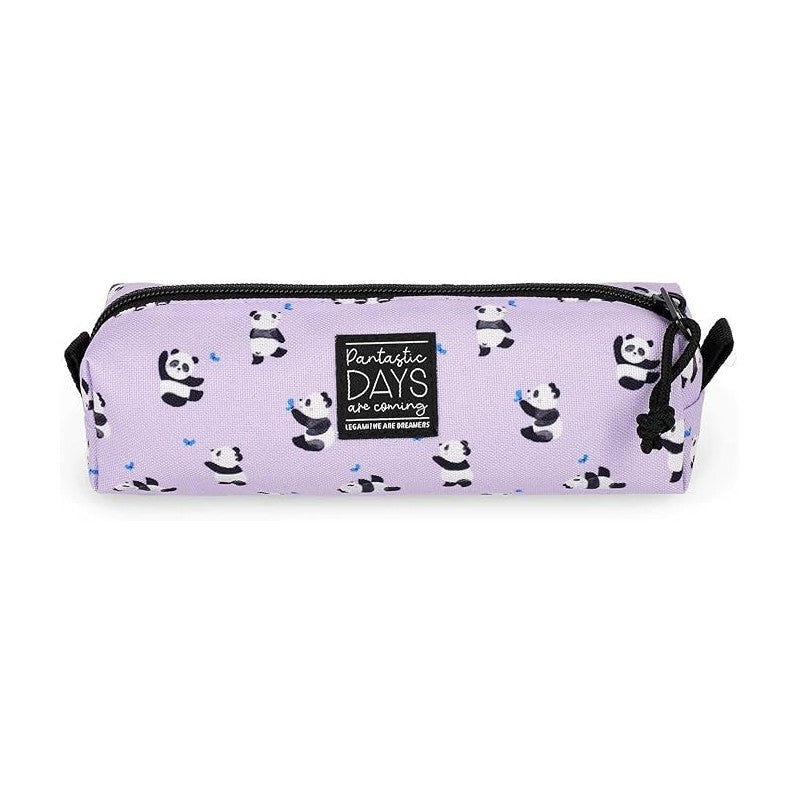 Legami - Astuccio, Chiusura A Zip, Realizzato Da Plastica Riciclata, Resistente, Pratico, 22x6 Cm - Panda