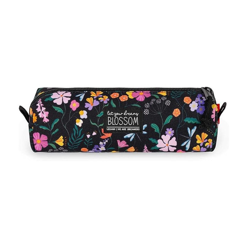 Legami - Astuccio, Chiusura A Zip, Realizzato Da Plastica Riciclata, Resistente, Pratico, 22x6 Cm - Wildflowers