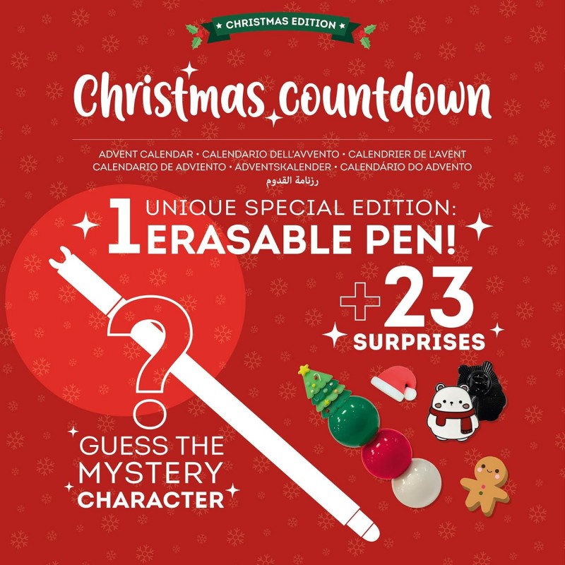 Legami - Calendario Dell'avvento 2024, Contiene 24 Sorprese, Riutilizzabile 33 X 39 X 6,7 Cm