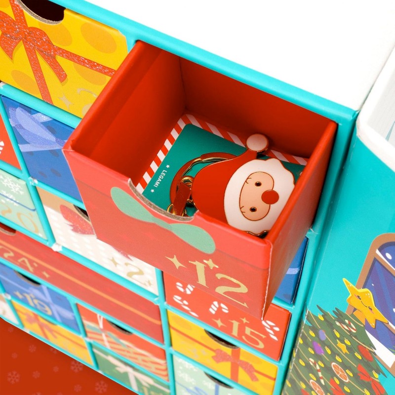 Legami - Calendario Dell'avvento 2024, Contiene 24 Sorprese, Riutilizzabile 33 X 39 X 6,7 Cm