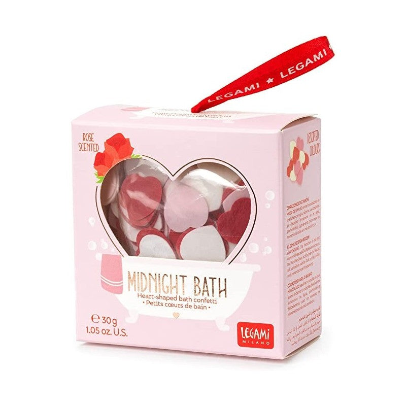 Legami - Cuoricini Di Sapone Da Bagno, Bombe Da Bagno, Fragranza Di Rose, 30 G