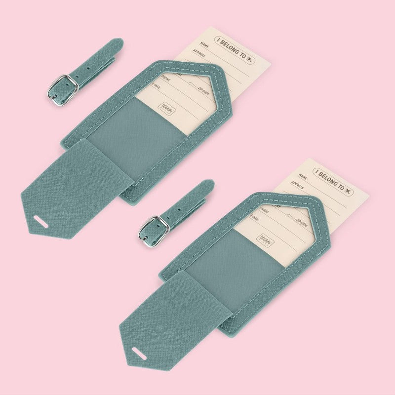 Legami - Etichette Bagaglio, Set Di 2 Targhette Per Valigia, In Pelle Pu E Microfibra