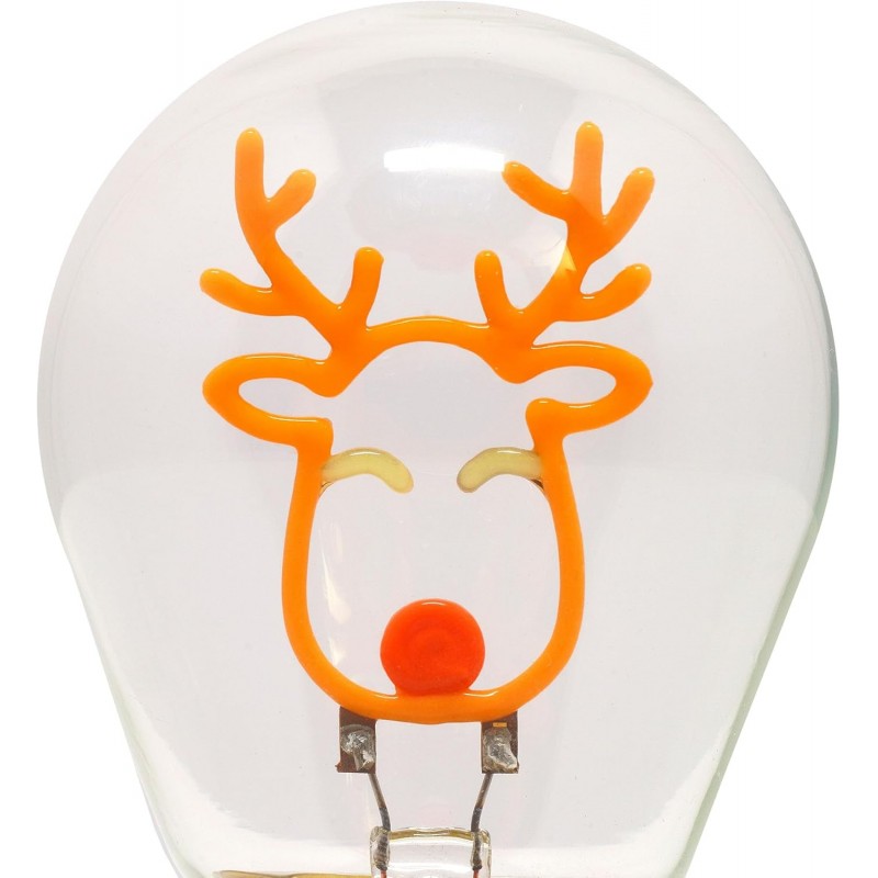 Legami - Lampada Da Tavolo A Forma Di Lampadina, Renna Di Natale, For Indoor Use Only, Ricaricabile Con Cavo Usb, Senza Fili