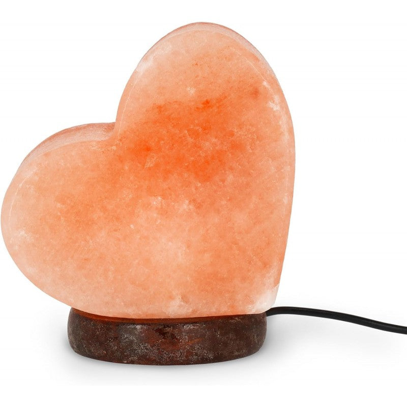Legami - Lampada Di Sale, Cromoterapia, Forma Cuore, Luce Bianco Caldo, Sale Naturale Himalayano, 11 X 12 X 7.5 Cm