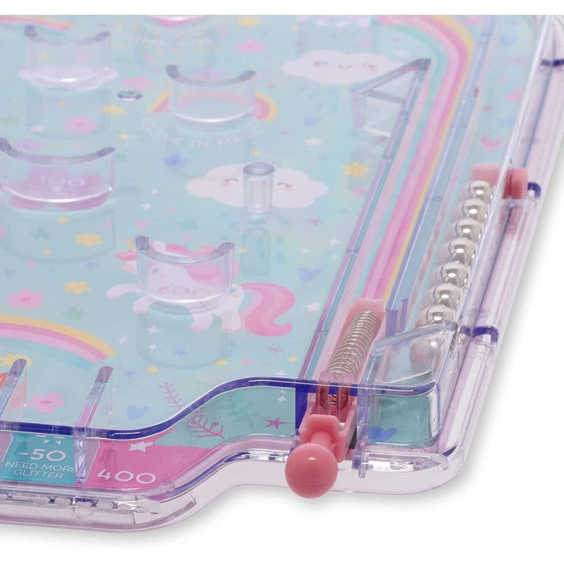 Legami - Mini Flipper, Pinball, Gioco Portatile, 17,7x29 Cm, Tema Unicorn, Pbg0003