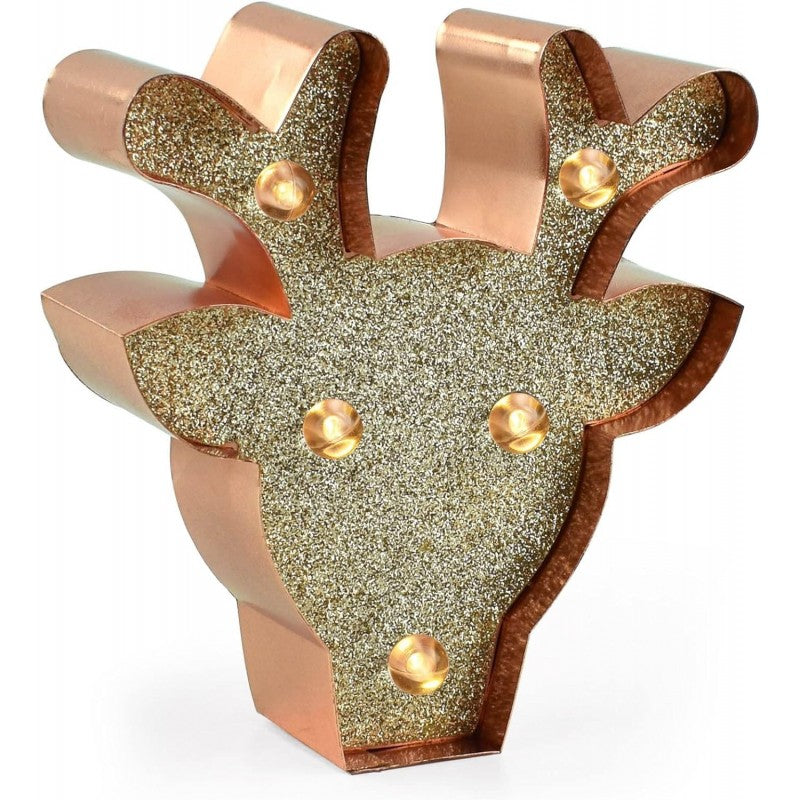 Legami - Mini Luce Decorativa, 11x12 Cm, Tema Reindeer, Renna