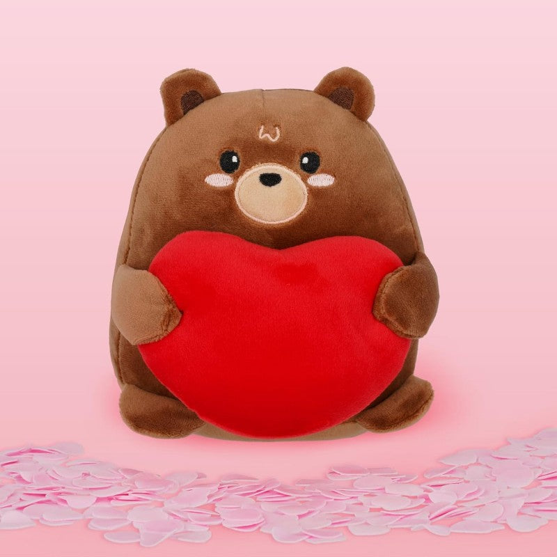 Legami - Orsetto Di Peluche Con Cuore, Idea Regalo San Valentino, 12,5 X 17,5 Cm, Teddy Bear
