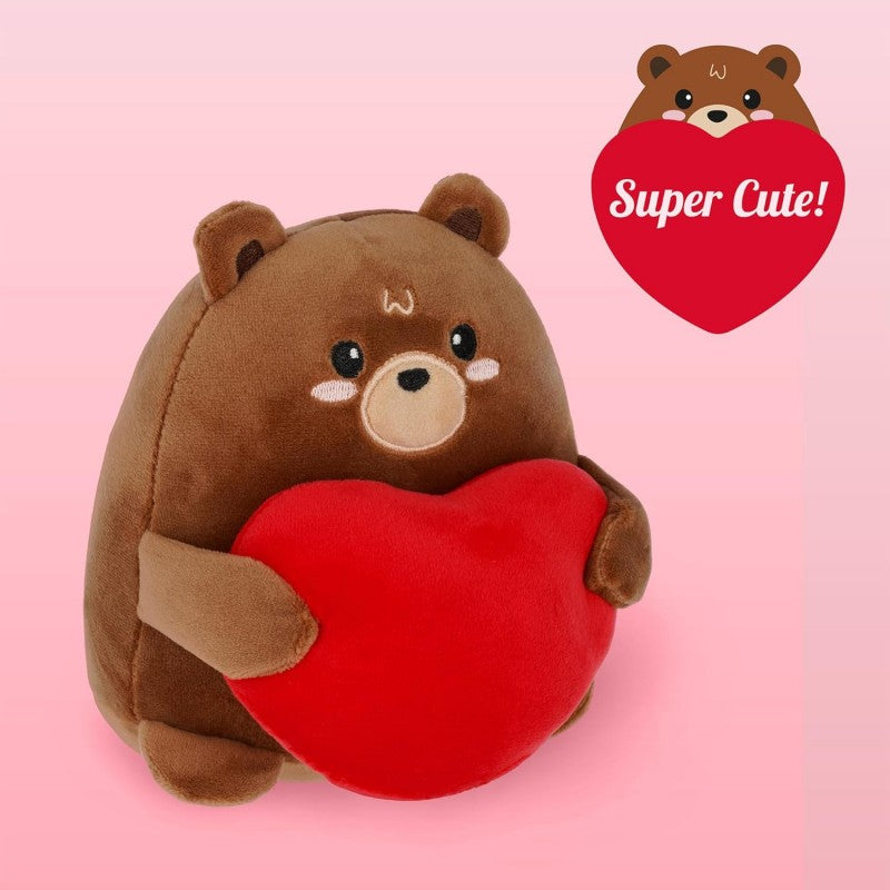Legami - Orsetto Di Peluche Con Cuore, Idea Regalo San Valentino, 12,5 X 17,5 Cm, Teddy Bear