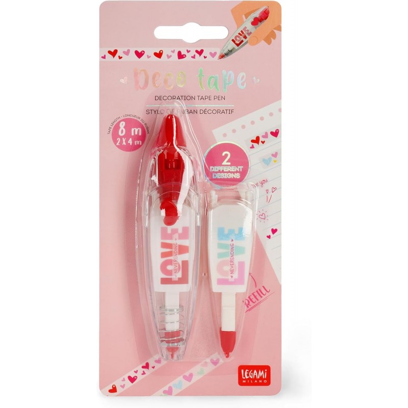 Legami - Penna A Nastro Per Decorare, Deco Tape Con Cuori