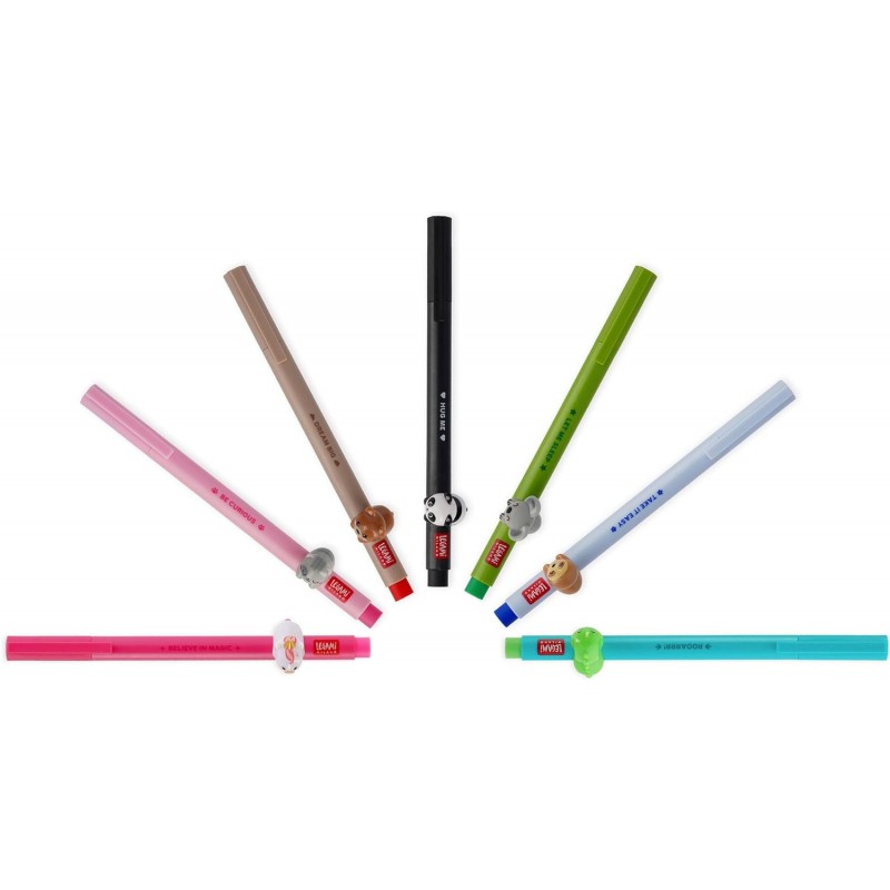 Legami - Penna Gel Con Animaletto Decorativo - Lovely Friends, Tema Dino