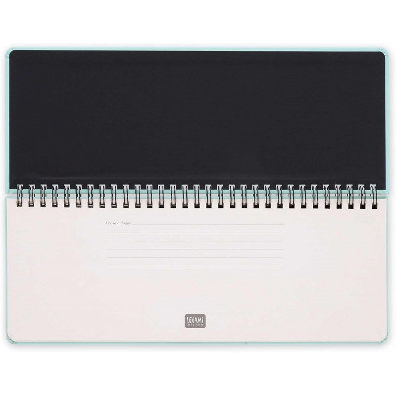 Legami - Planning Da Scrivania 13 Mesi Gennaio 2025-gennaio 2026, Formato Orizzontale, Spiralata, 27.2 X 10.2, Milk&mint