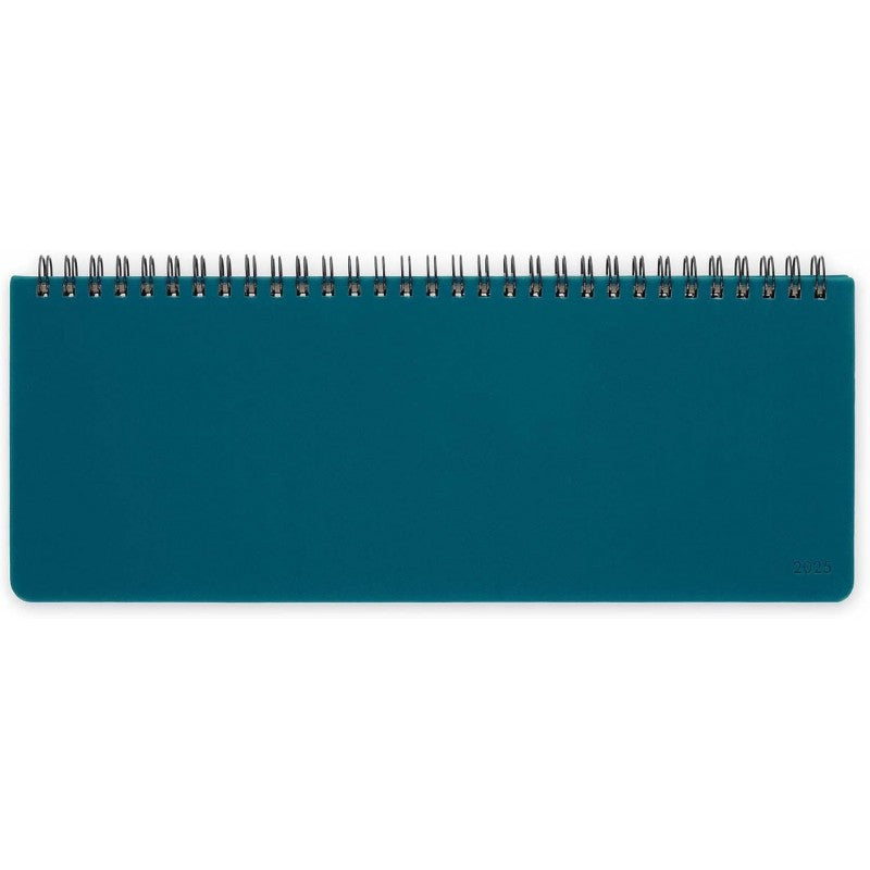 Legami - Planning Da Scrivania 13 Mesi Gennaio 2025-gennaio 2026, Formato Orizzontale, Spiralata, 27.2 X 10.2, Teal Blue
