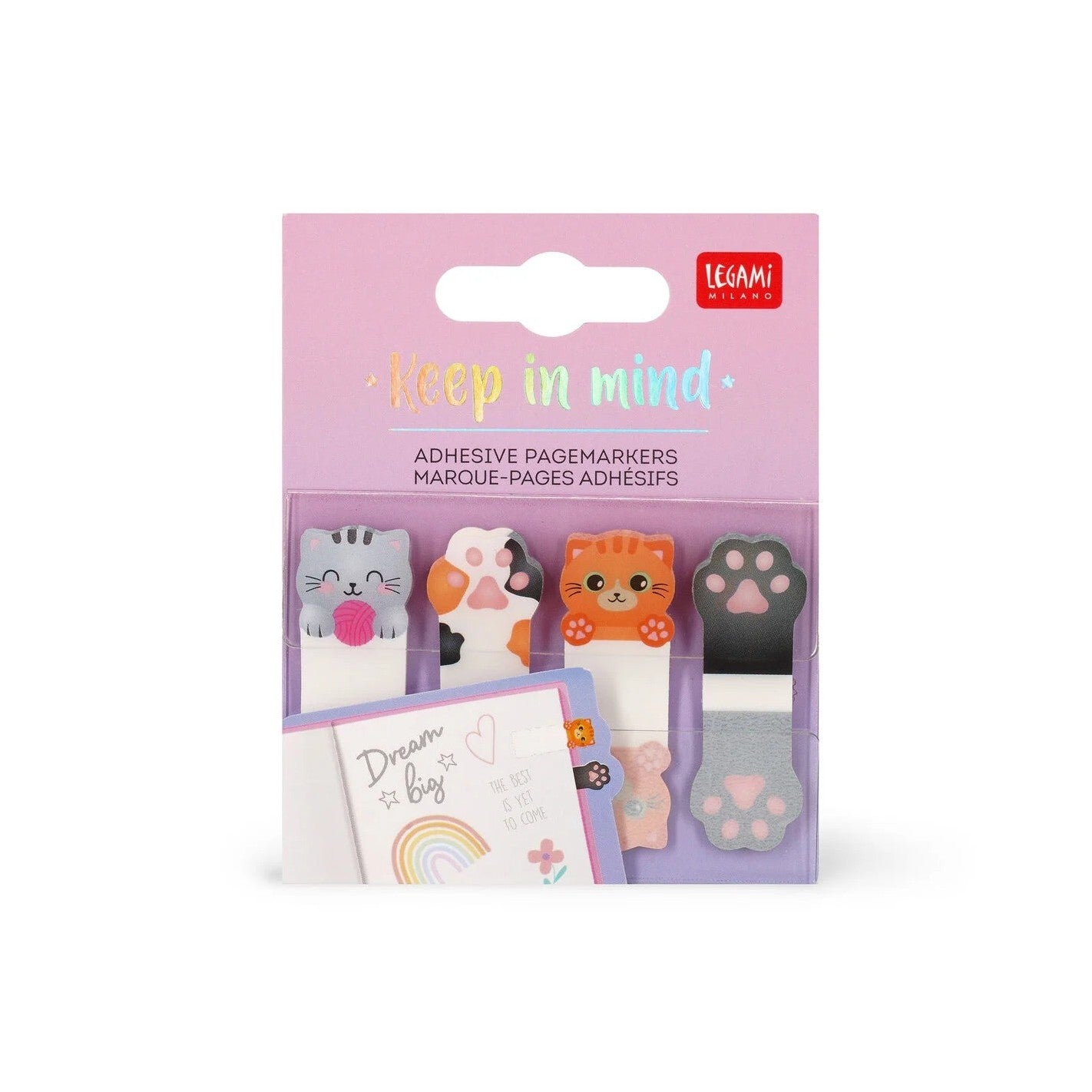 Legami Keep in Mind – Segnapagina Adesivi Kitty, 80 Segnapagina Scrivibili