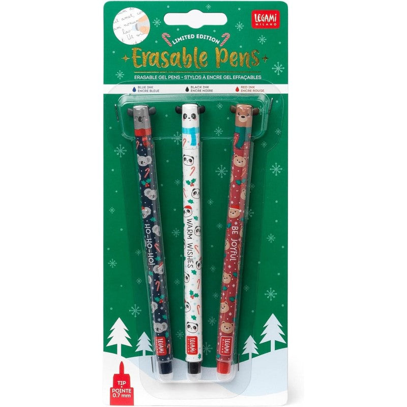 Legami - Set 3 Penne Gel Cancellabili Natale 2022