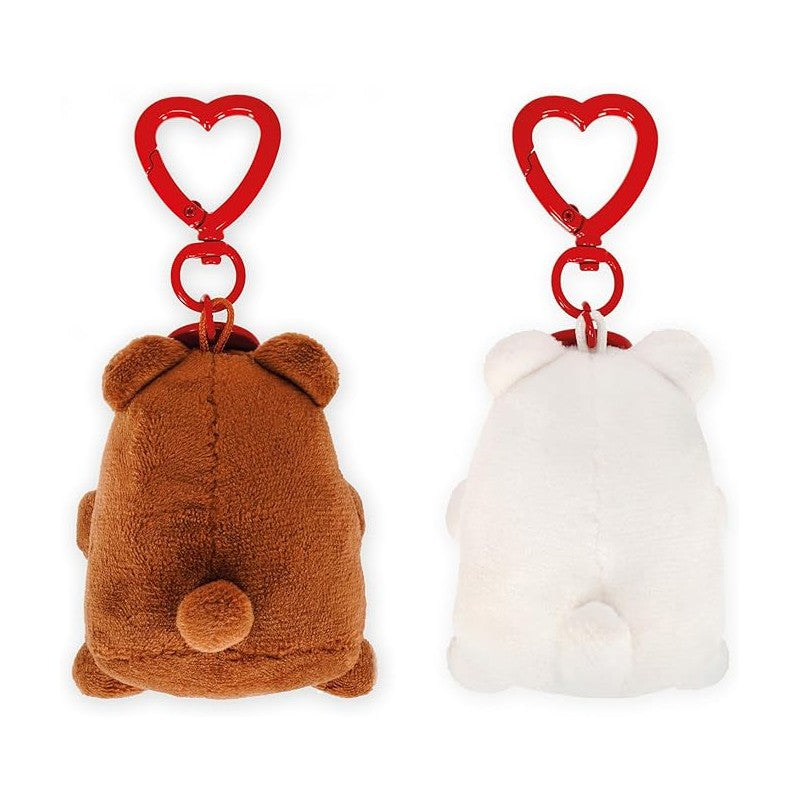 Legami - Set Di 2 Portachiavi In Peluche, Regalo Per Coppia, Charm Per Borsa, Orsetti Romantici