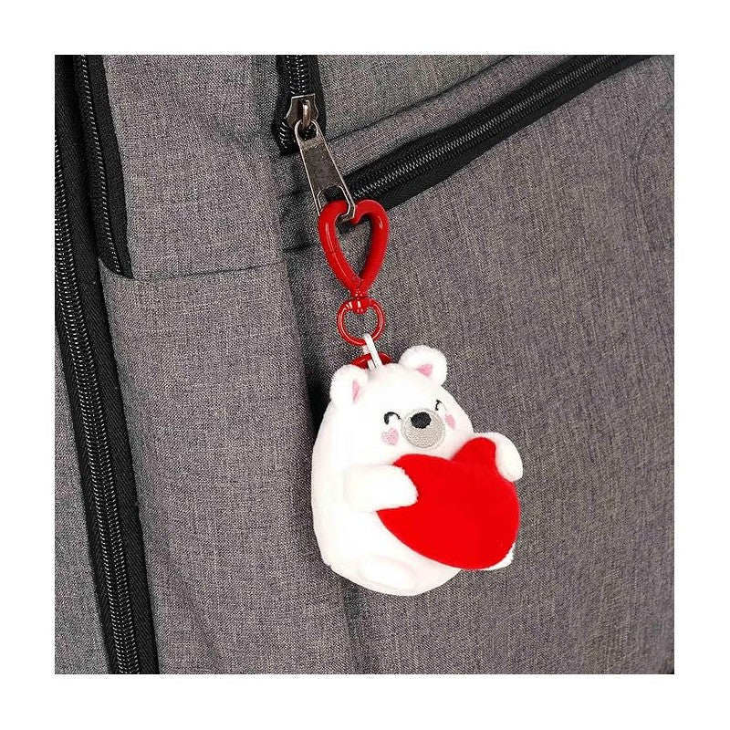 Legami - Set Di 2 Portachiavi In Peluche, Regalo Per Coppia, Charm Per Borsa, Orsetti Romantici