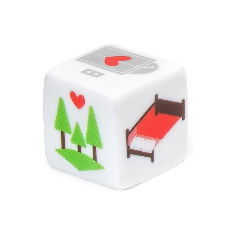 Legami - Set Di 3 Dadi Per Coppie, Busta Porta Dadi Inclusa, Sex In Progress, 2,5x2,5 Cm, Tema Sex