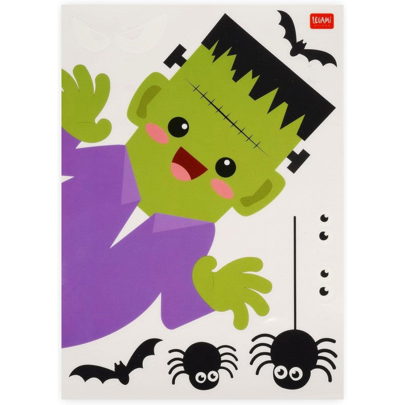 Legami - Set Di 35 Adesivi Halloween Per Finestre, Vetrofanie Horror, Addobbi Da Finestra Riposizionabili E Riutilizzabili