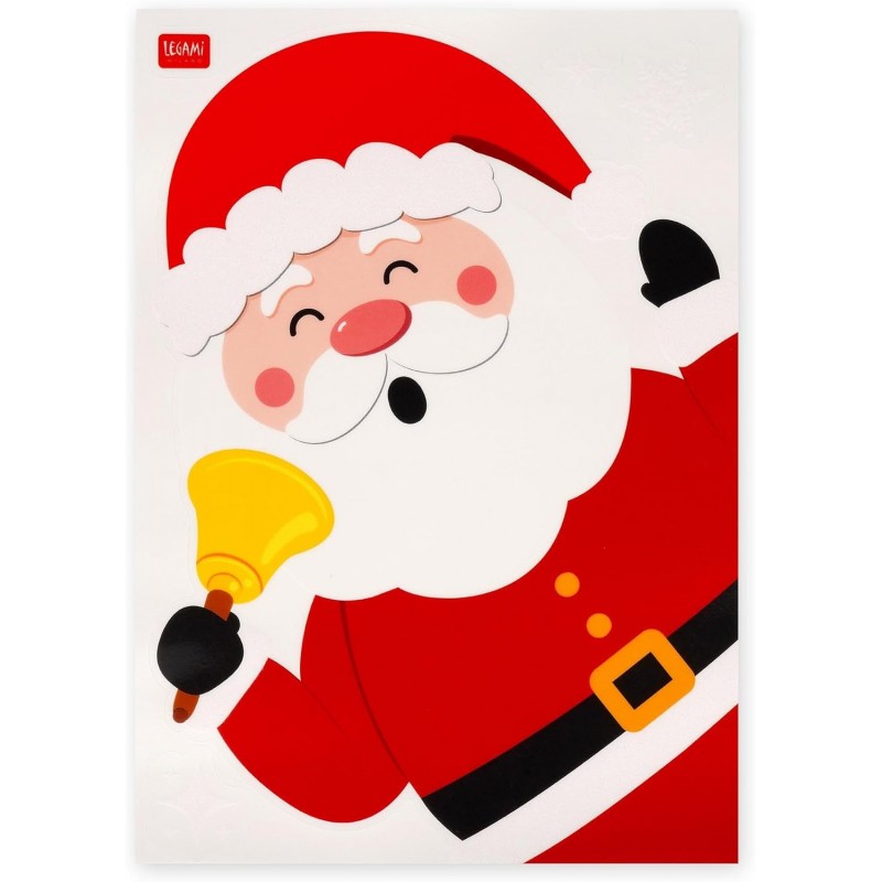 Legami - Set Di 70 Adesivi Elettrostatici Per Finestra, Christmas Edition