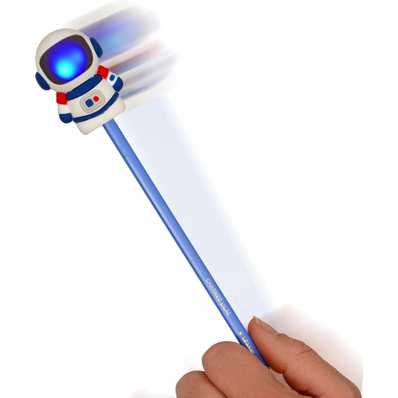 Legami - Temperino Luminoso Con Contenitore, Battendo Si Illumina, Scuola, Tema Space