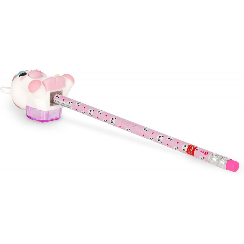 Legami - Temperino Luminoso Con Contenitore, Battendo Si Illumina, Scuola, Tema Unicorn