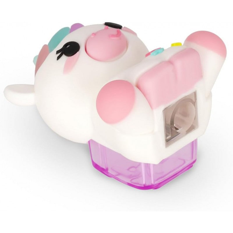 Legami - Temperino Luminoso Con Contenitore, Battendo Si Illumina, Scuola, Tema Unicorn