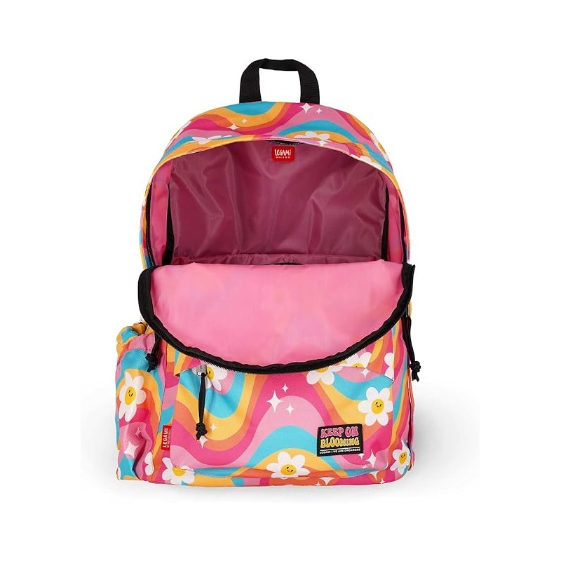 Legami - Zaino Viaggio Scuola 32 L, My Backpack, Foderato E Imbottito, 35 X 45 X 20 Cm - Daisy
