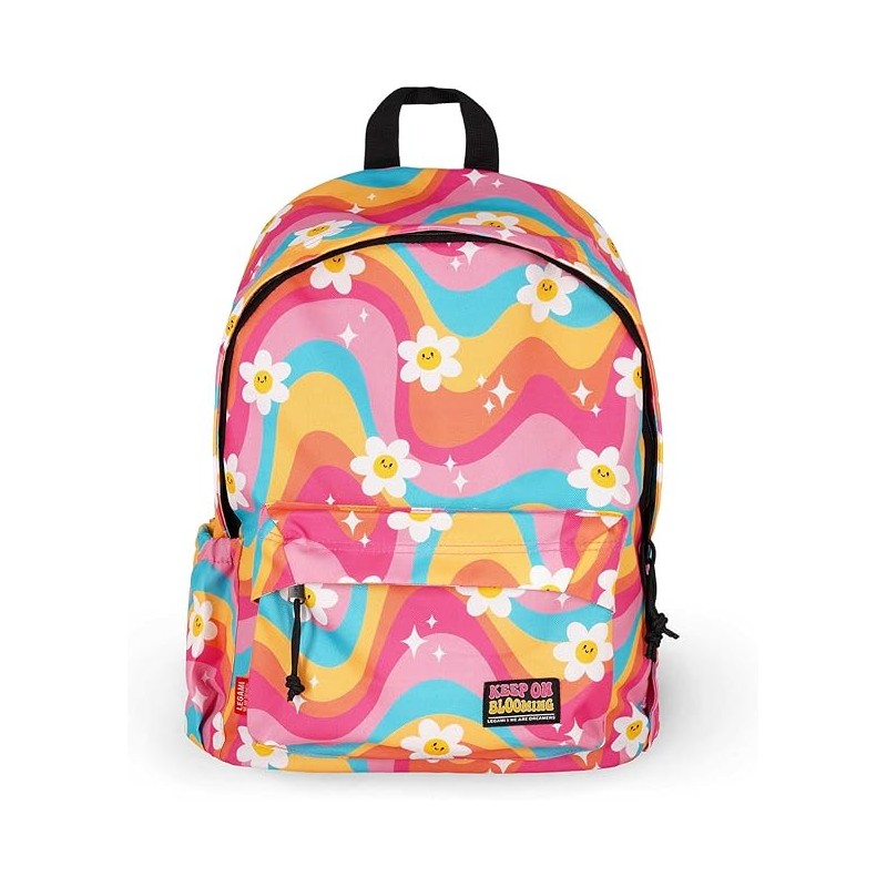 Legami - Zaino Viaggio Scuola 32 L, My Backpack, Foderato E Imbottito, 35 X 45 X 20 Cm - Daisy