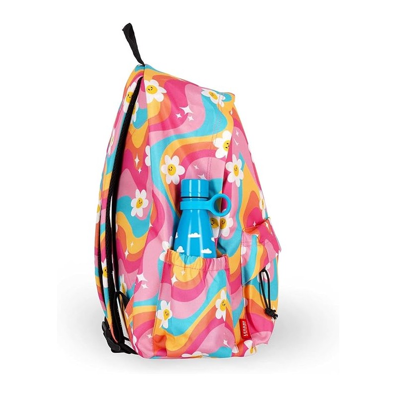 Legami - Zaino Viaggio Scuola 32 L, My Backpack, Foderato E Imbottito, 35 X 45 X 20 Cm - Daisy