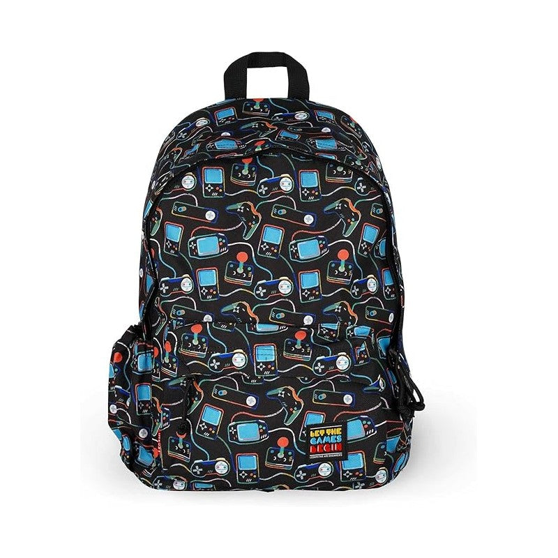 Legami - Zaino Viaggio Scuola 32 L, My Backpack, Foderato E Imbottito, 35 X 45 X 20 Cm - Game Lover