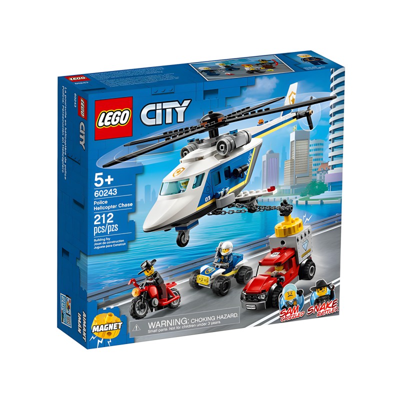 Lego City - Inseguimento Sull'elicottero Della Polizia 60243
