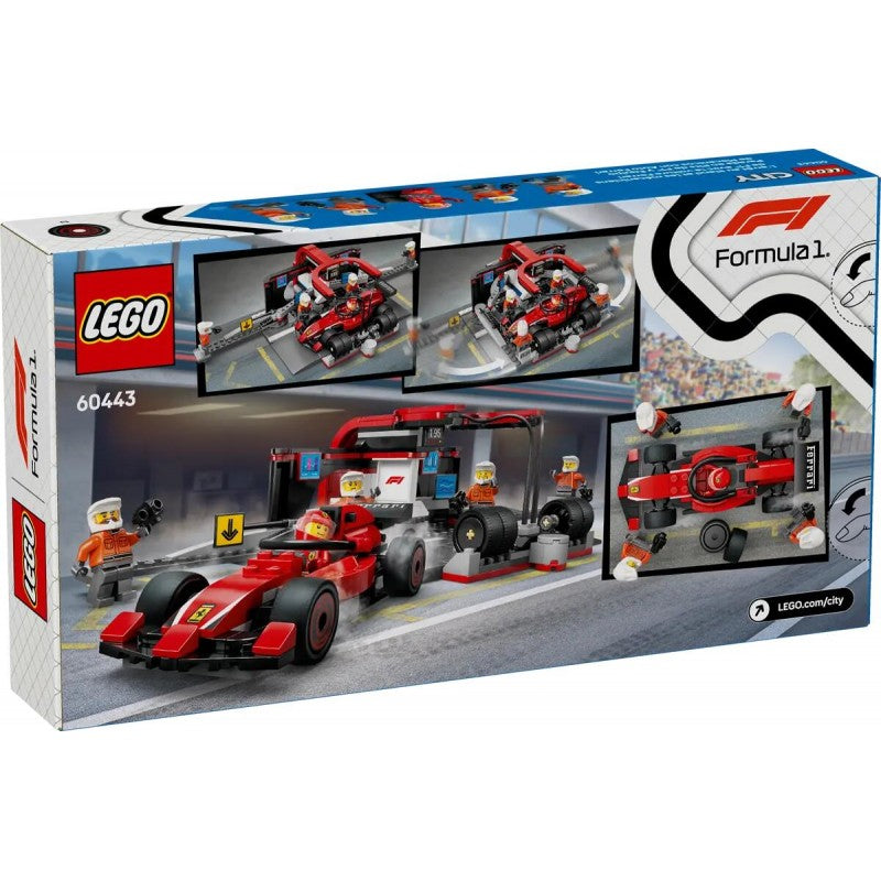 Lego City: Pit Stop E Meccanici Con Monoposto Ferrari F1 60443