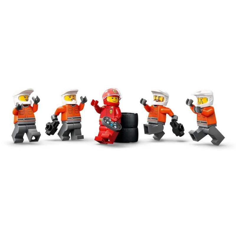 Lego City: Pit Stop E Meccanici Con Monoposto Ferrari F1 60443