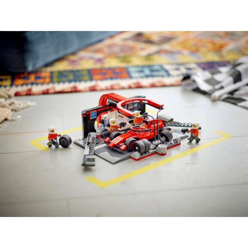 Lego City: Pit Stop E Meccanici Con Monoposto Ferrari F1 60443