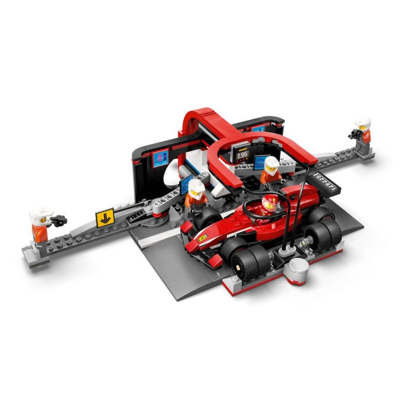 Lego City: Pit Stop E Meccanici Con Monoposto Ferrari F1 60443