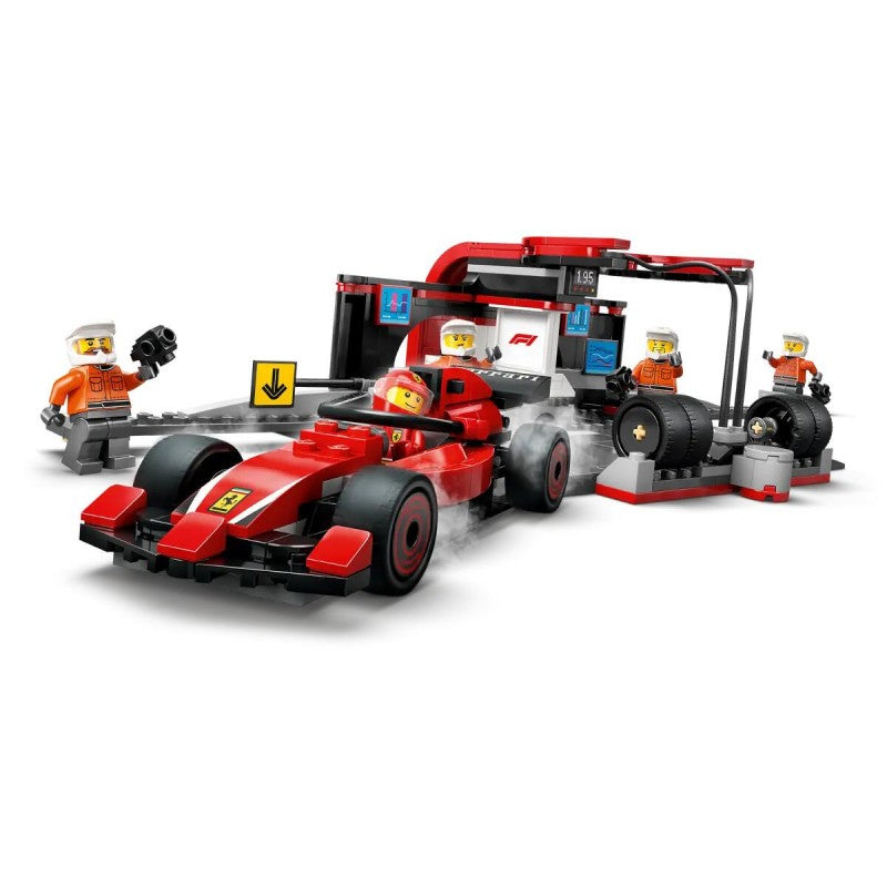 Lego City: Pit Stop E Meccanici Con Monoposto Ferrari F1 60443