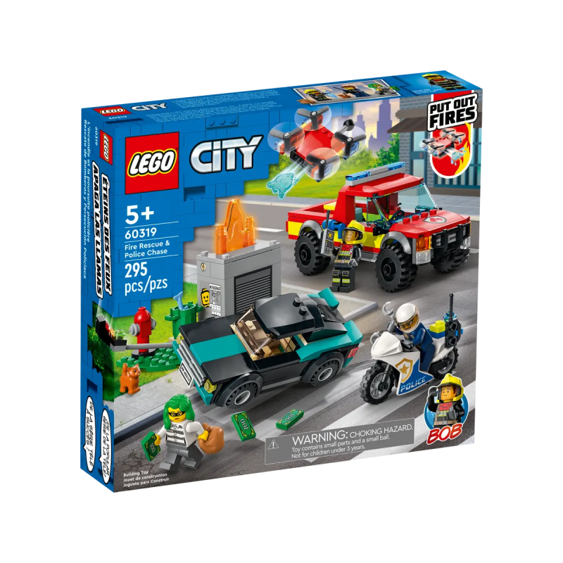 Lego City - Soccorso Antincendio E Inseguimento Della Polizia 60319