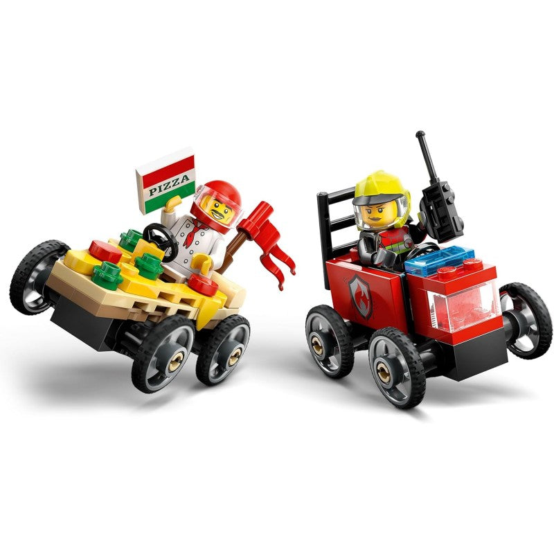 Lego City - Veicoli Da Corsa: Pizzaiolo Contro Pompiere 60458