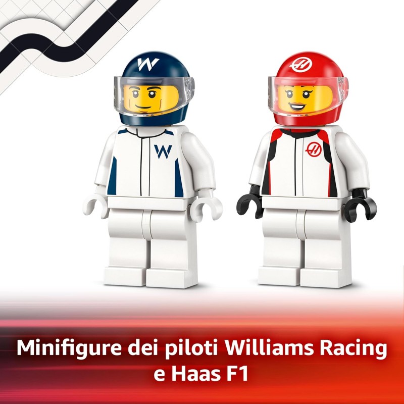 Lego City - Veicoli Da Corsa: Williams Racing E Haas F1 60464