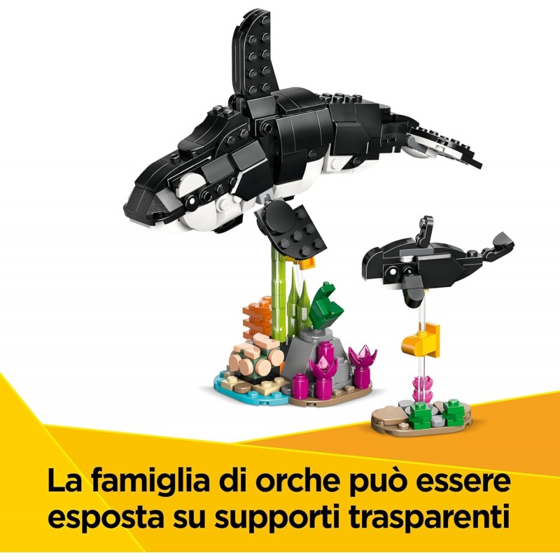 Lego Creator 3 In 1 Animali Selvatici: Famiglia Di Panda - Si Trasforma In Pinguino E Orca