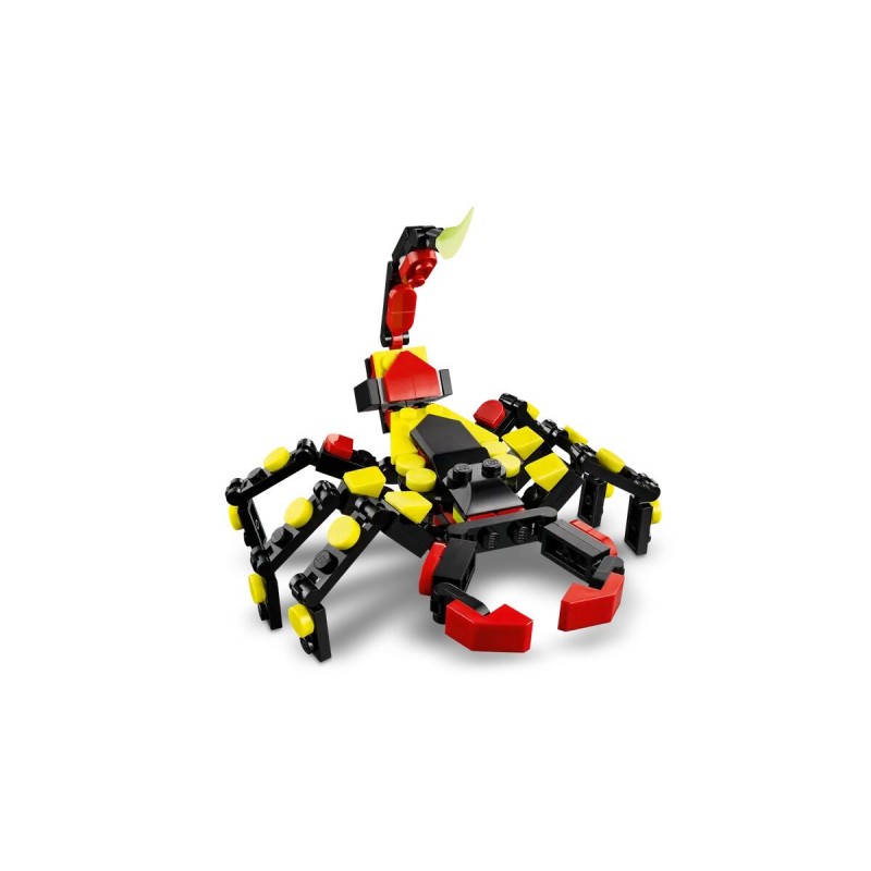 Lego Creator 3 In 1 Animali Selvatici: Ragno Trasformista - Trasformabile In Scorpione E Serpente 31159