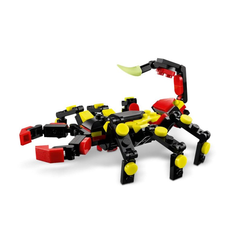 Lego Creator 3 In 1 Animali Selvatici: Ragno Trasformista - Trasformabile In Scorpione E Serpente 31159