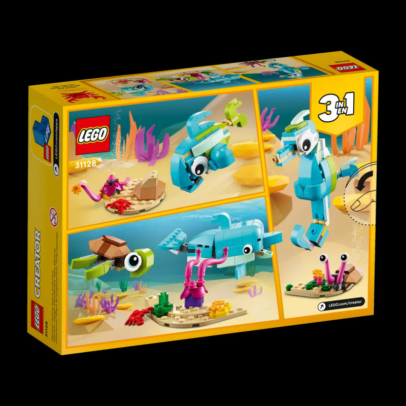Lego Creator 3 In 1 - Delfino E Tartaruga 31128
