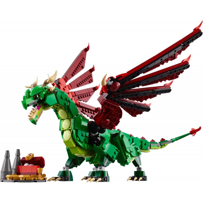 Lego Creator 3 In 1 Drago Medievale Giocattolo 31161