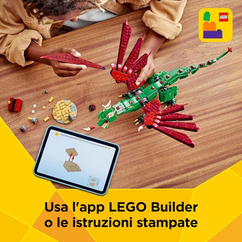 Lego Creator 3 In 1 Drago Medievale Giocattolo 31161