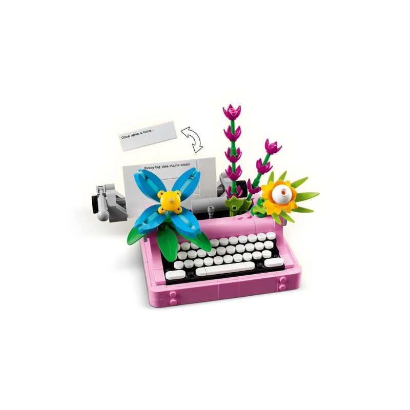Lego Creator 3 In 1: Macchina Da Scrivere Con Fiori Giocattolo - Si Trasforma In Keytar O In Vaso 31169