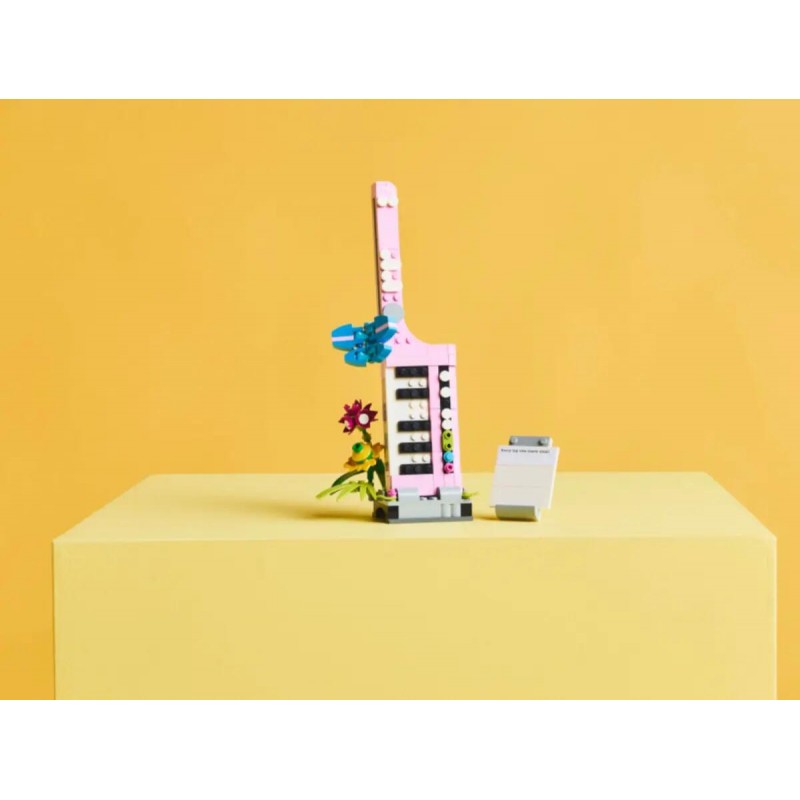 Lego Creator 3 In 1: Macchina Da Scrivere Con Fiori Giocattolo - Si Trasforma In Keytar O In Vaso 31169